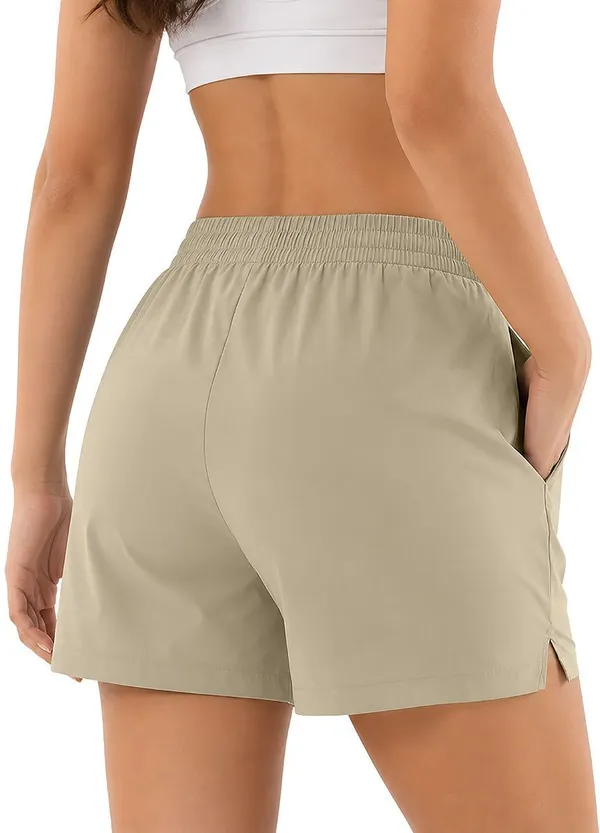 Beige_Polyester_Regular_Printed_Shorts_For_Women