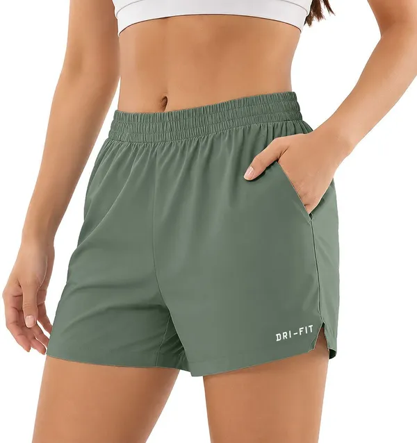 Green_Polyester_Regular_Fit_Shorts_For_Women