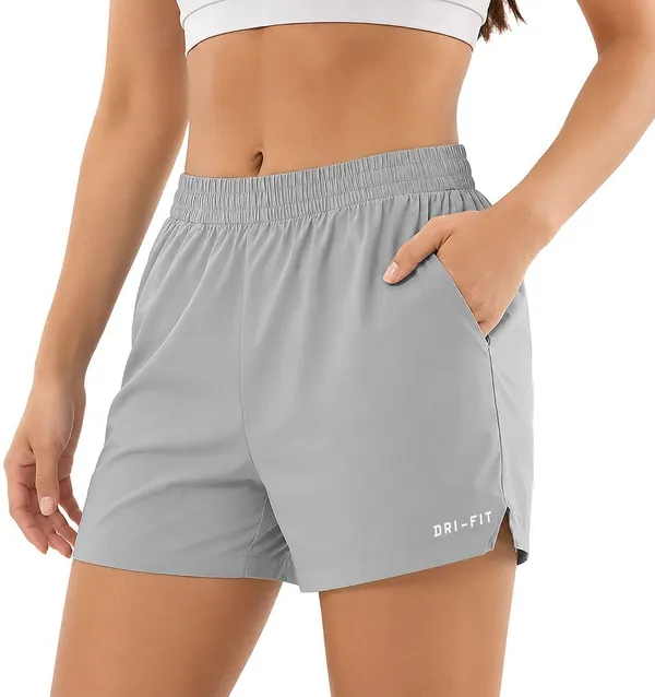Grey_Polyester_Regular_Fit_Running_Shorts_For_Women