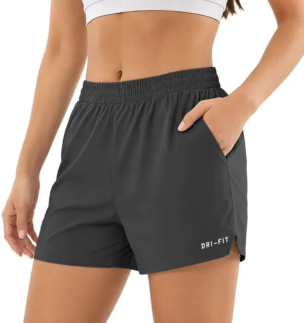 Dark_Grey_Polyester_Regular_Fit_Running_Shorts_For_Women