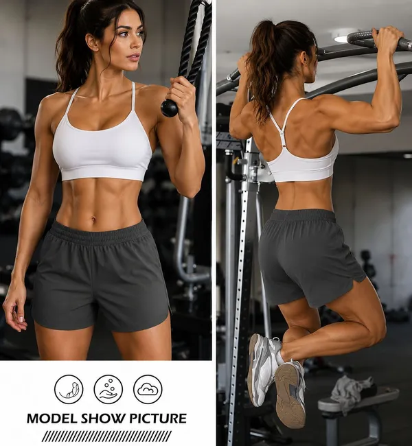 Dark_Grey_Polyester_Regular_Fit_Running_Shorts_For_Women