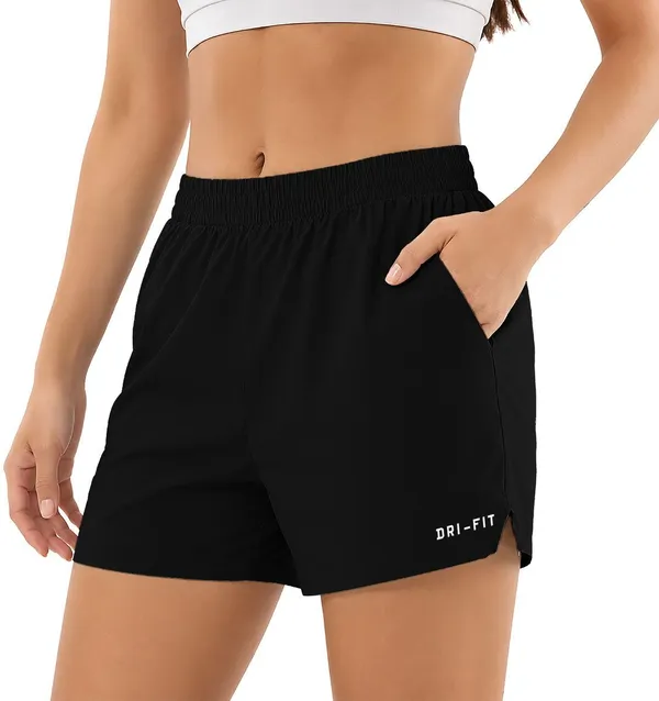 Black_Polyester_Regular_Fit_Shorts_For_Women