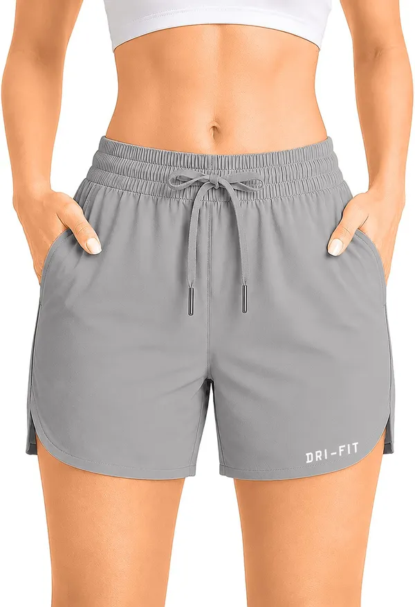 Grey_Polyester_Printed_Running_Shorts_For_Women