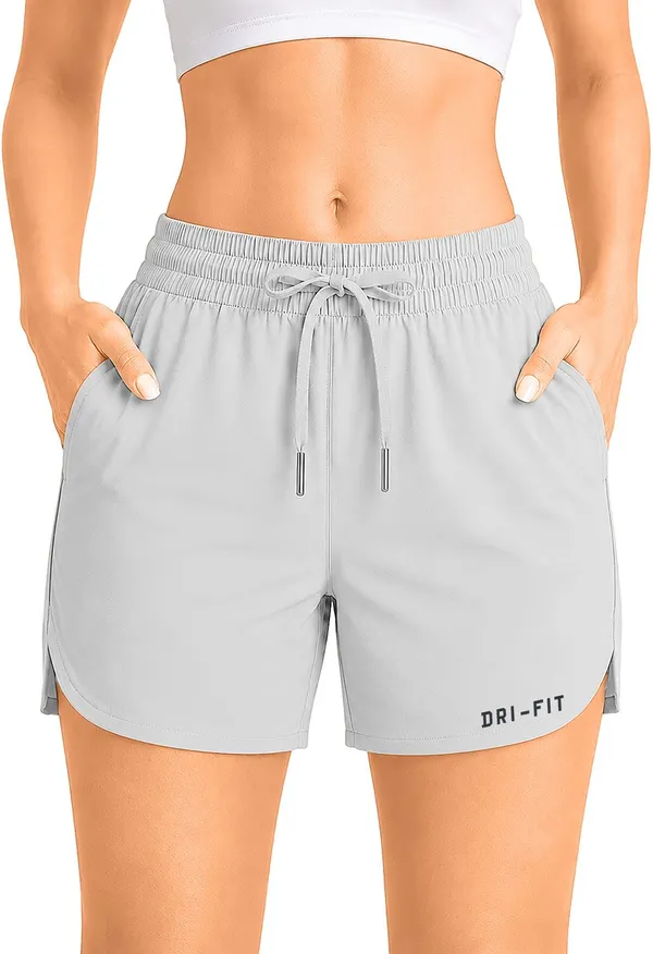 Pravaha_Grey_Polyester_Printed_Running_Shorts_For_Women