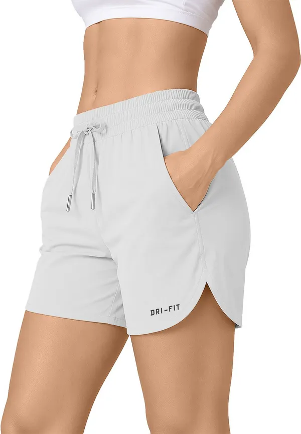 Pravaha_Grey_Polyester_Printed_Running_Shorts_For_Women