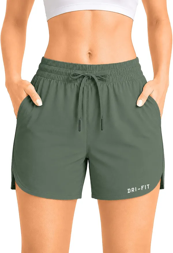 Pravaha_Light_Green_Polyester_Regular_Fit_Running_Shorts_For_Women