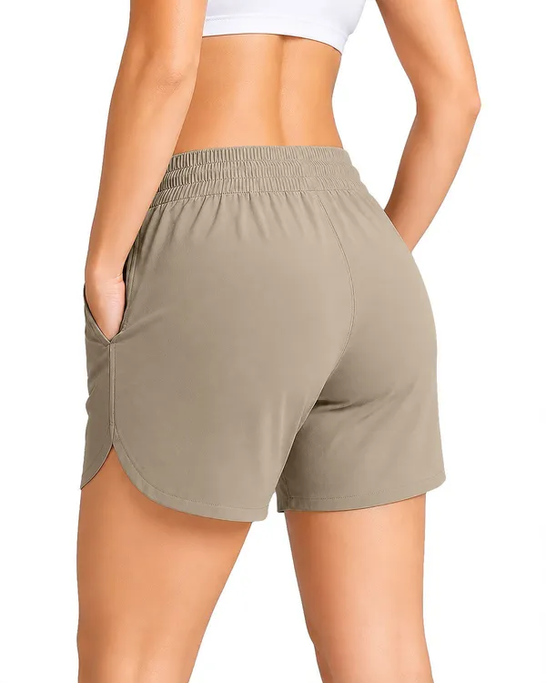 Beige_Polyester_Regular_Running_Shorts_For_Women