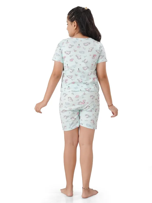 Girls_Coord_Set_Night_Dress_T_Shirt_And_Shorts