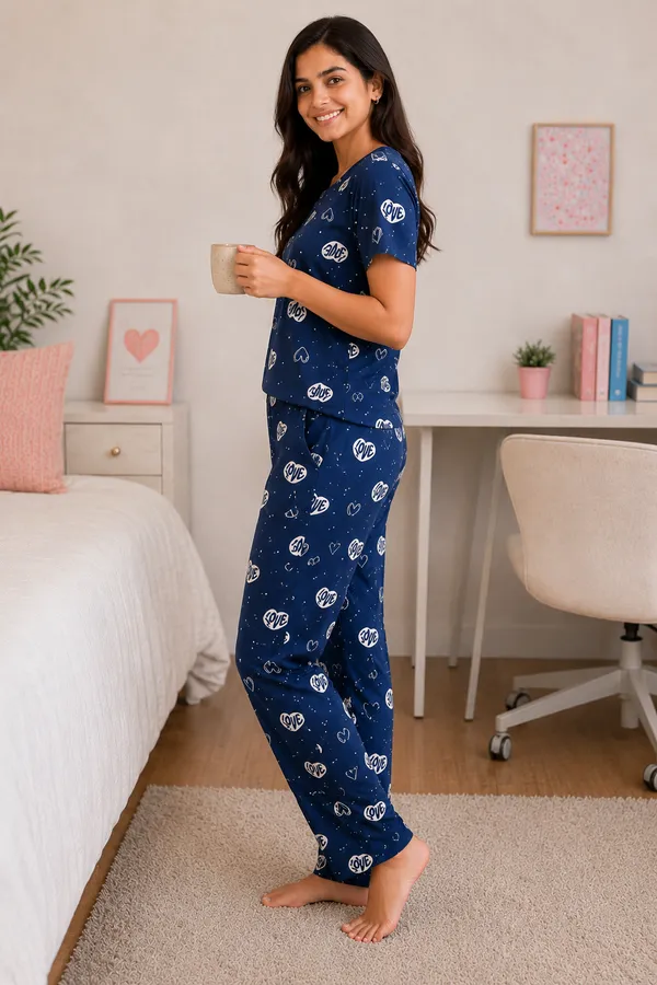 Navy_Printed_Relaxed_Fit_Sleepwear_Set_For_Women