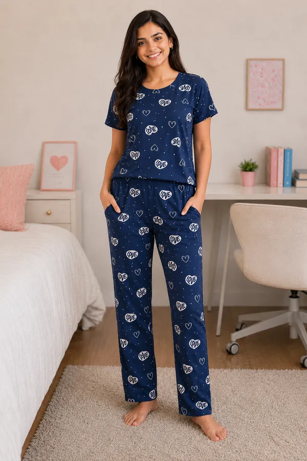 Navy_Printed_Relaxed_Fit_Sleepwear_Set_For_Women