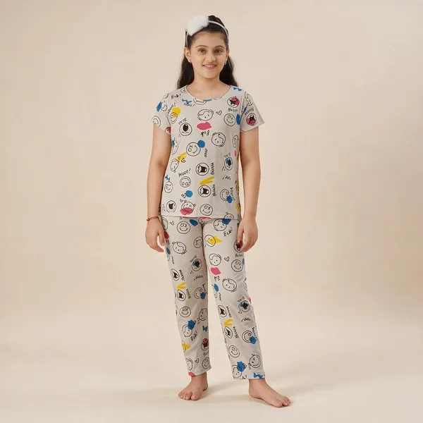 Girls_Cotton_Half_Sleeves_Coord_Set_Night_Suit_With_Pyjama