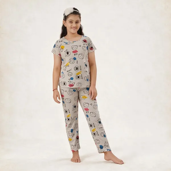 Girls_Cotton_Half_Sleeves_Coord_Set_Night_Suit_With_Pyjama