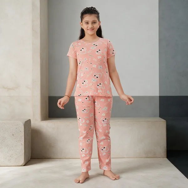 Girls_Cotton_Coord_Set_Night_Suit_With_Pant