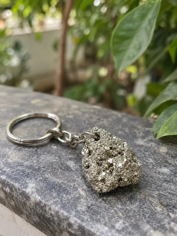 Black_Textured_Pyrite_keychain