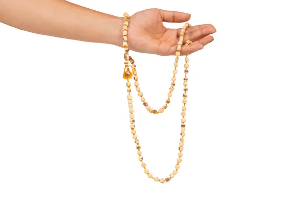 Cream_Beaded_Layered_Necklace_for_Women