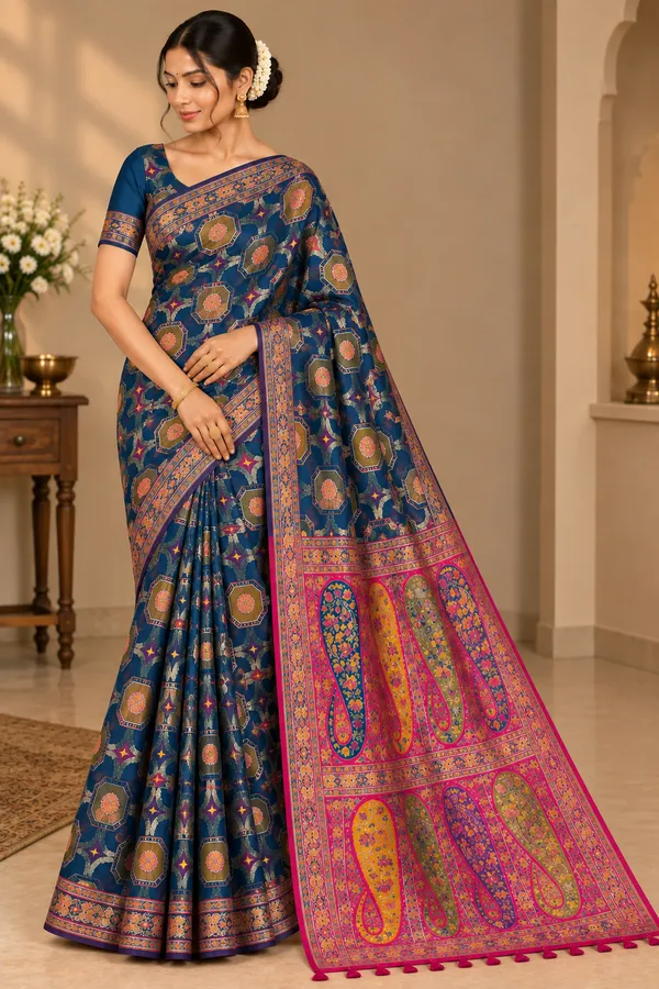 Multicolour_Saree_Silk_For_women