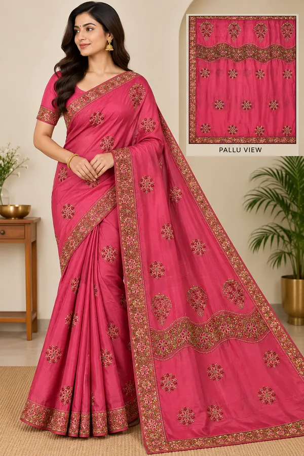 Pink_Saree_Banarasi_Silk_For_women