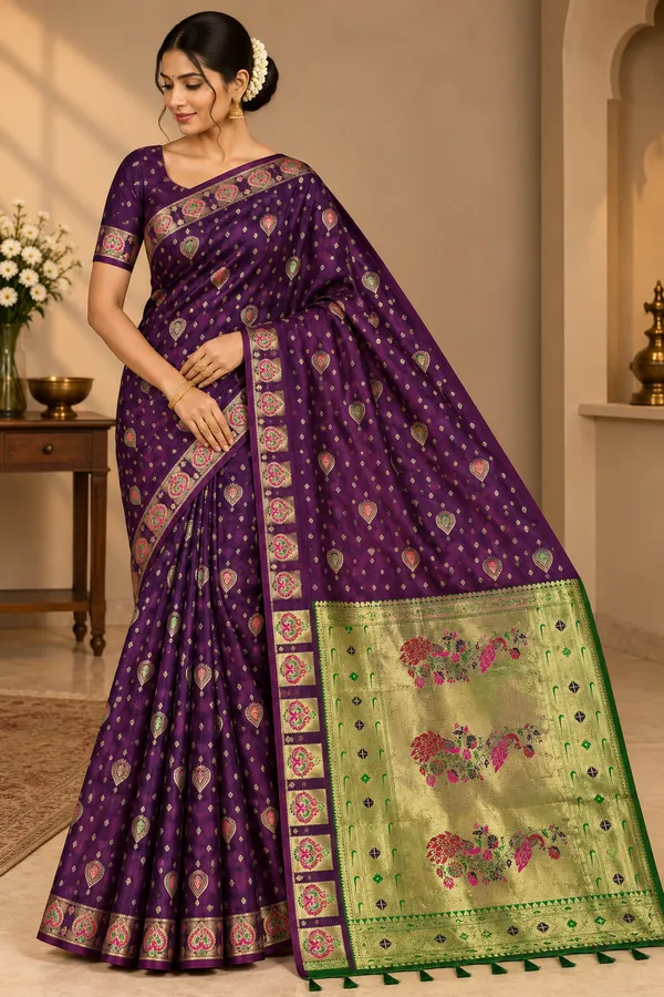 Purple_Saree_Silk_For_women