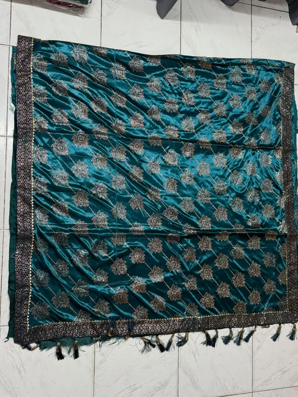 Teal_Embroidered_Saree_for_Women