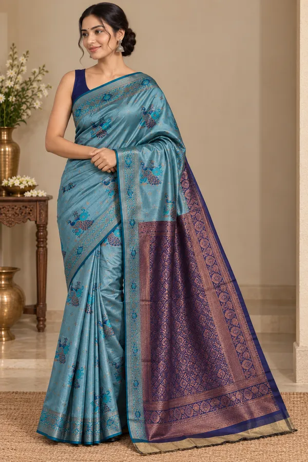 Blue_Saree_Silk_For_women