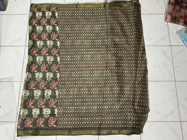 Green_Printed_Saree_for_Women