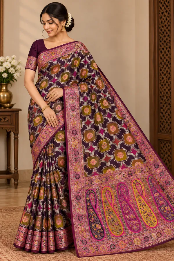 Multicolour_Saree_Silk_For_women
