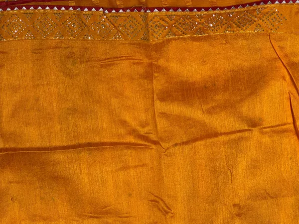 Orange_Printed_Saree_for_Women