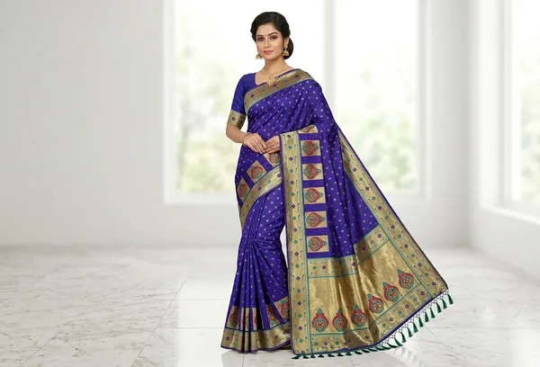 Teal_Saree_Cotton_For_women