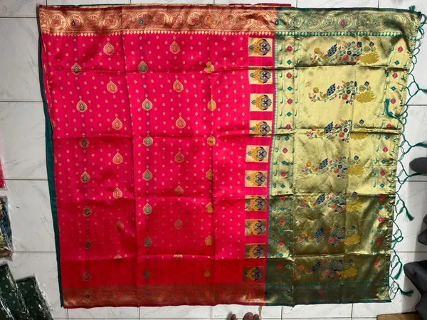 Teal_Silk_Traditional_Saree_For_Women