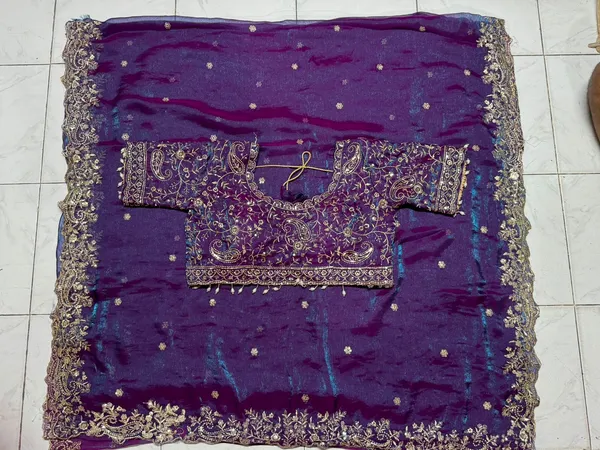 Purple_Velvet_Embroidered_Blouse_for_Women