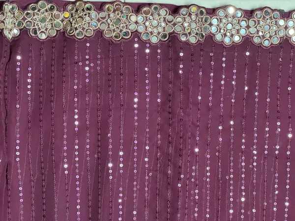Maroon_Sequined_Unstitched_Suit_Material_For_Women