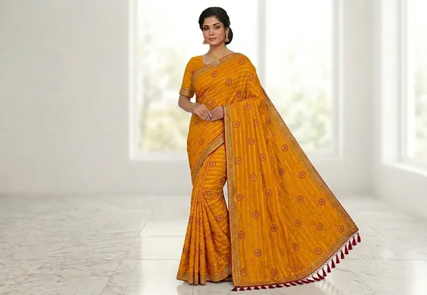 Orange_Saree_Cotton_For_women