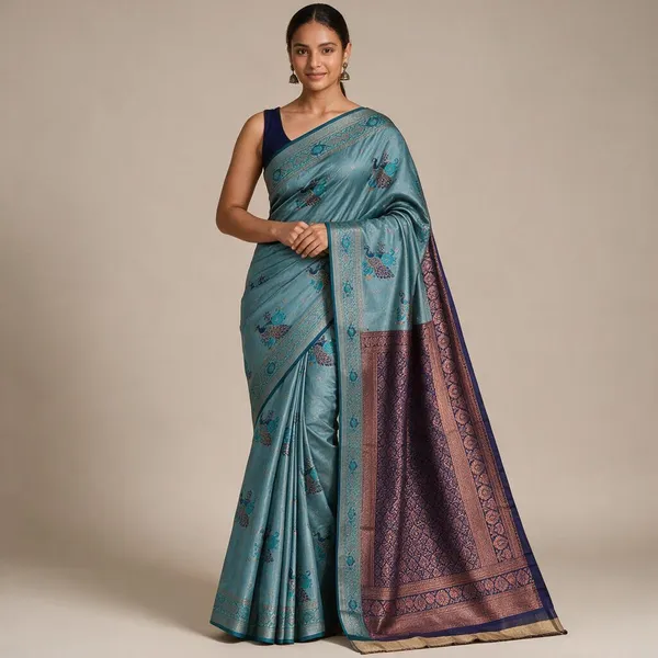 Blue_Saree_Silk_For_women