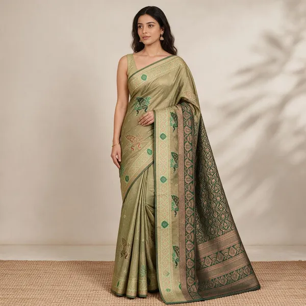Beige_Saree_Cotton_For_women