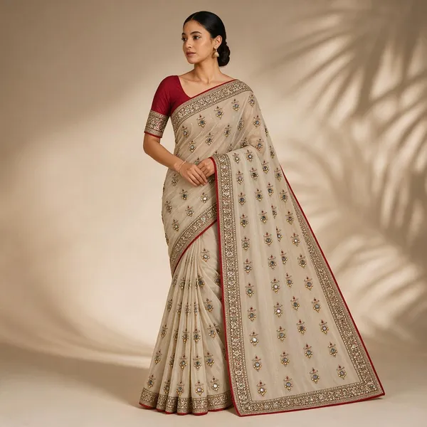 White_Saree_Cotton_For_women