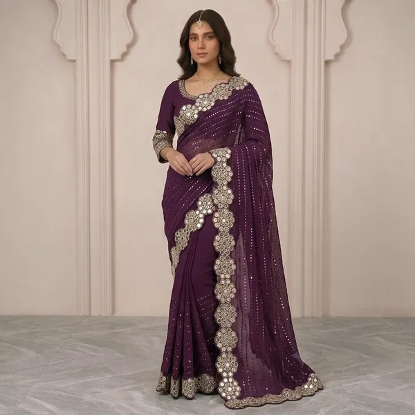 Maroon_Saree_Silk_For_women