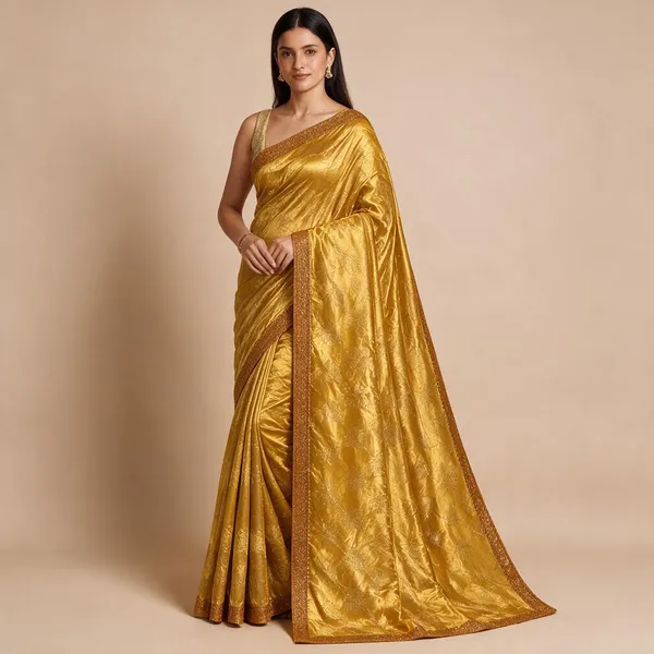 Gold_Saree_Georgette_For_women