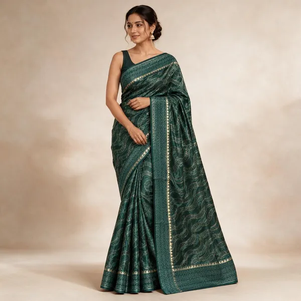Green_Saree_Georgette_For_women