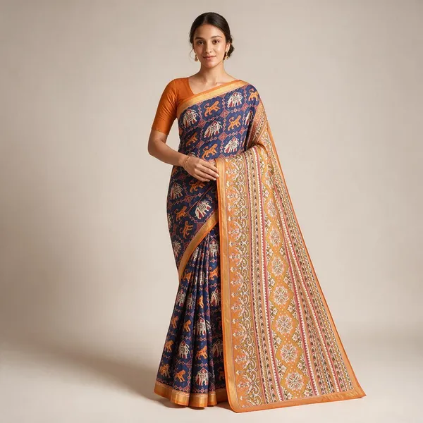 Blue_Saree_Cotton_For_women