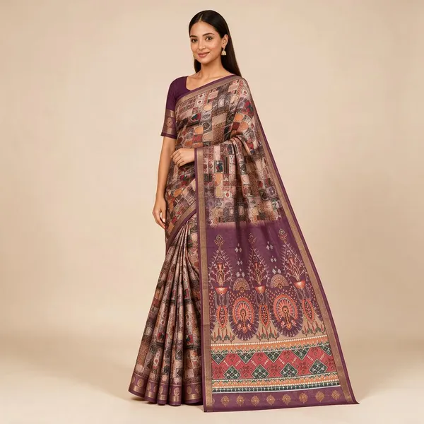 Purple_Saree_Chiffon_For_women