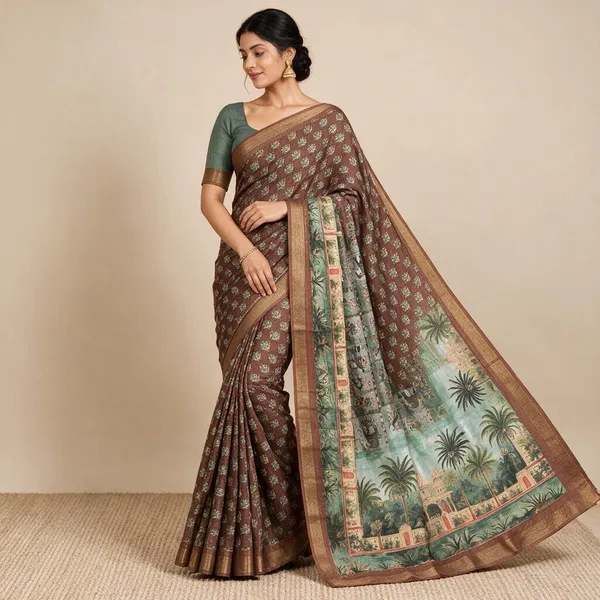 Multicolour_Saree_Cotton_For_women