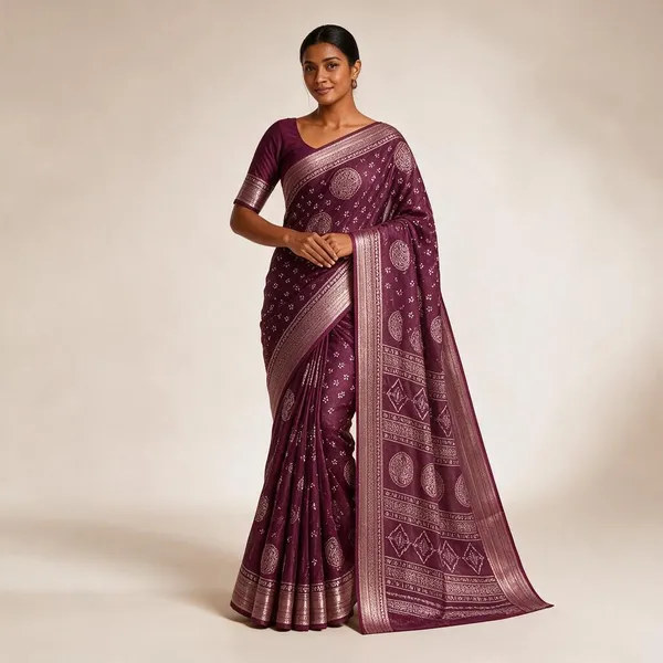 Purple_Saree_Georgette_For_women