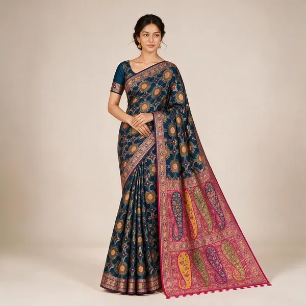 Multicolour_Saree_Silk_For_women