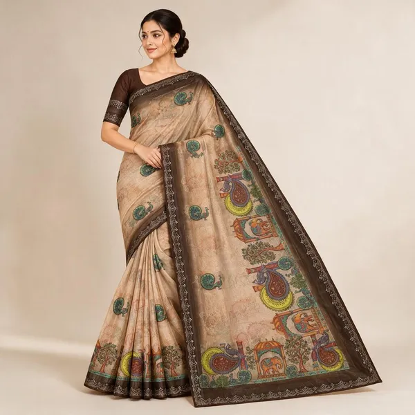 Multicolour_Saree_Georgette_For_women