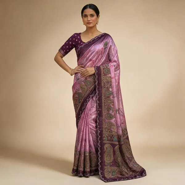 Pink_Saree_Cotton_For_women
