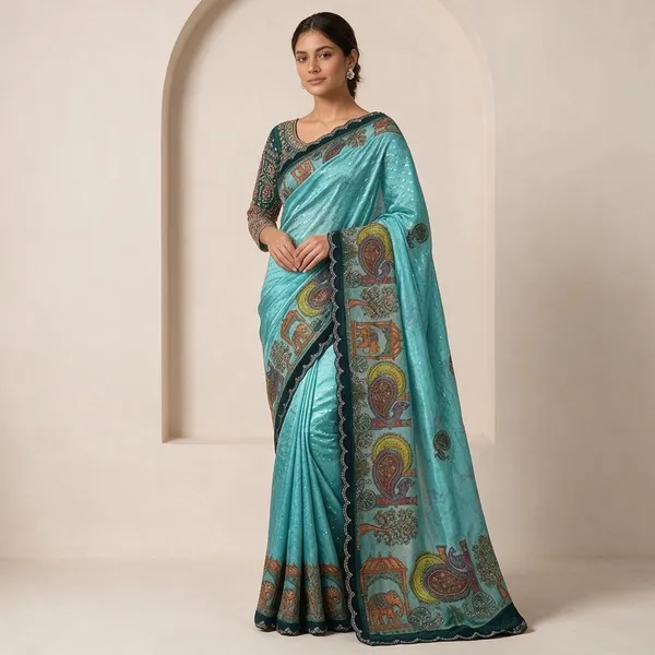Sky_blue_Saree_Cotton_For_women