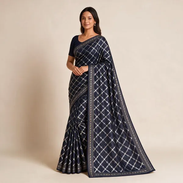 Beige_Saree_Georgette_For_women