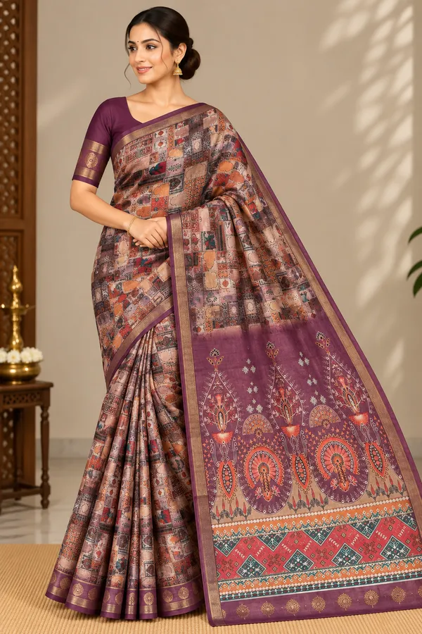 Purple_Saree_Chiffon_For_women
