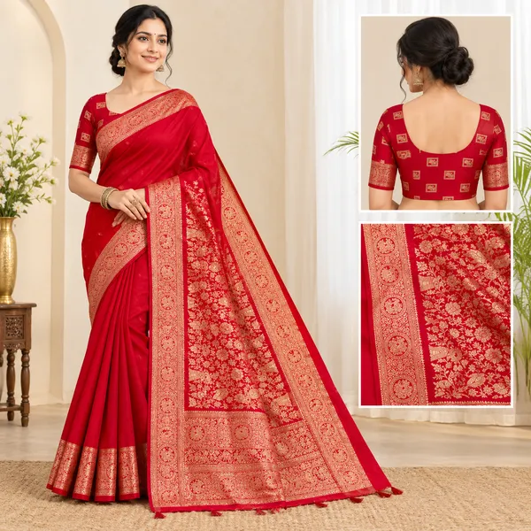 Red_and_Gold_Saree_Banarsi_Silk_For_women