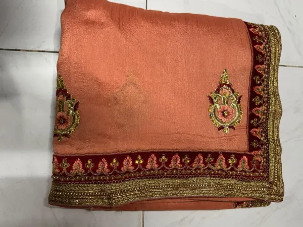 Peach_Woven_Embellished_Saree_for_Women